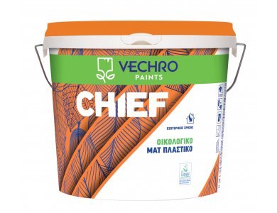 Vechro Chief Eco Λευκό 3Lt  Πλαστικό Οικολογικό  χρώμα Ματ