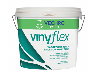 Vechro Vinyflex Υδρόχρωμα Λευκό 3Lt Ματ