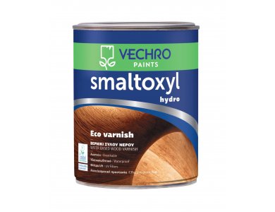 Vechro Smaltoxyl Hydro Eco Varnish 45 Υπόλευκο 0,750Lt Οικολογικό Βερνίκι Ξύλου Satin