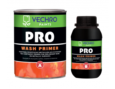 Vechro Pro Wash Primer 0,75Kg Α+Β Αστάρι Φωσφάτωσης δύο Συστατικών (Α600gr+Β150gr)