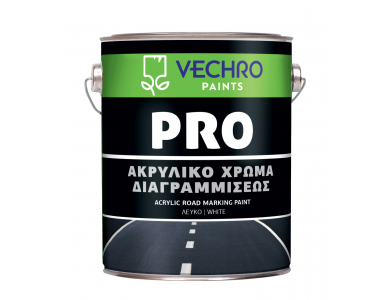Vechro Pro Χρώμα Διαγραμμίσεως Λευκό 1Kg Ακρυλικό Οδοστρωμάτων