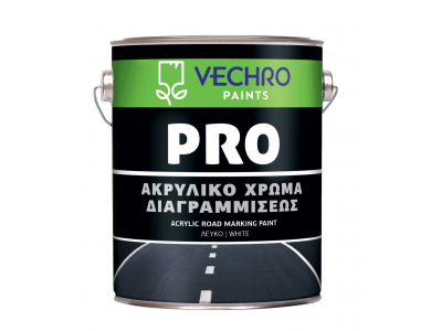 Vechro Pro Χρώμα Διαγραμμίσεως Λευκό 5Kg Ακρυλικό Οδοστρωμάτων