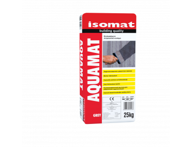 Isomat Αquamat Γκρί 25Κgr Επαλειφόμενο στεγανωτικό τσιμεντοκονίαμα υπογείων και δεξαμενών