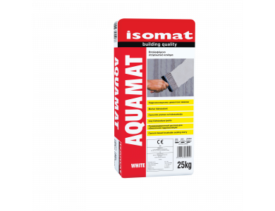 Isomat Aquamat Λευκό 25Kg Επαλειφόμενο Στεγανωτικό Τσιμεντοκονίαμα Υπογείων και Δεξαμενών