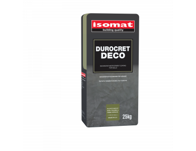 Isomat Durocret - Deco Λευκή 25Kg Ινοπλισμένη Ρητινούχα Πατητή Τσιμεντοκονία για Τοίχους