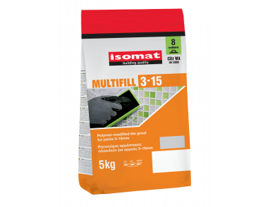 Isomat Multifill 3-15 (09) Ανοιχτό Καφέ 5Kg Έγχρωμος, Τσιμεντοειδής Αρμόστοκος Πλακιδίων