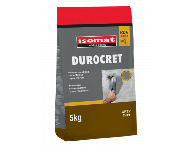 Isomat Durocret Γκρι 5Kg Ρητινούχο Επισκευαστικό Τσιμεντοκονίαμα