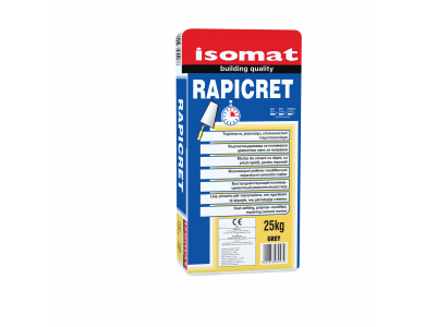 Isomat Rapicret Γκρι 25Kg Ταχύπηκτο Επισκευαστικό Τσιμεντοκονίαμα