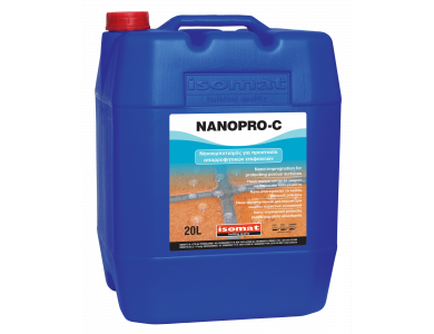 Isomat Nanopro-C Διάφανο 20Lt Νανοεμποτισμός για Προστασία Απορροφητικών Επιφανειών απο την Υγρασία και τη Δημιουργία Αλάτων