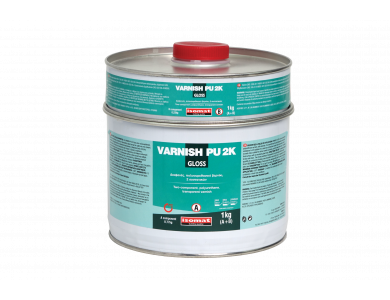 Isomat Varnish PU 2K Διάφανο 1Kg Πολυουρεθανικό Βερνίκι 2 συστατικών Γυαλιστερό