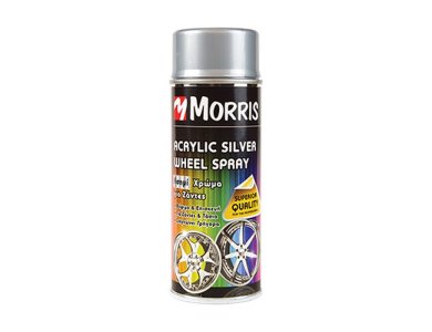 Morris Wheel Acrylic Σπρέι Βαφής Ζαντών Ασημί- 0,40Lt Γυαλιστερό