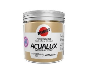 Titan Acualux Oro Amarillo 75ml Χρώμα Μεταλλικών Αποχρώσεων