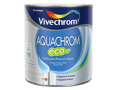 Vivechrom Aquachrom Eco Λευκό 2,5Lt Οικολογική Ριπολίνη Νερού Satin