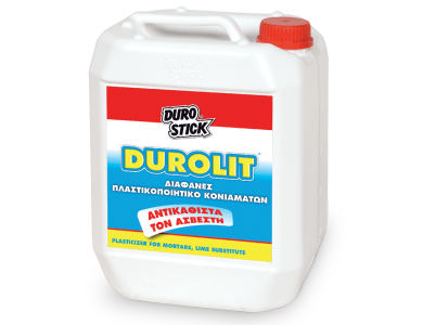 Durostick Durolit Διάφανος 5Lt Πλαστικοποιητής που Αντικαθιστά τον Ασβέστη