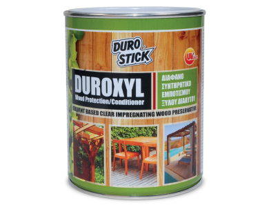 Durostick Duroxyl Wood Protection Conditioner Διάφανο 15Lt Συντηρητικό Εμποτισμού Ξύλου Διαλύτου