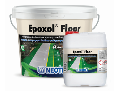 Neotex Epoxol Floor Γκρι (RAL7040) 13,5Kg (Α+Β) Εποξειδικό Αυτοεπιπεδούμενο Σύστημα Πολλαπλών Χρήσεων Χωρίς Διαλύτες