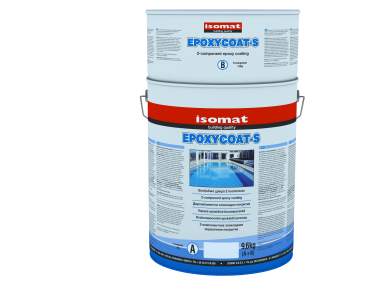 Isomat Epoxycoat-S Γαλάζιο 9,6Kg (A+B) Εποξειδικό Χρώμα 2 Συστατικών για Βαφή Πισίνων  