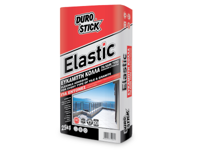 Durostick Elastic Λευκή 25Κg Εύκαμπτη Κόλλα Πλακιδίων και Γρανιτών