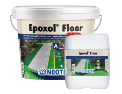 Neotex Epoxol Floor Γκρι (RAL7040) 13,5Kg (Α+Β) Εποξειδικό Αυτοεπιπεδούμενο Σύστημα Πολλαπλών Χρήσεων Χωρίς Διαλύτες