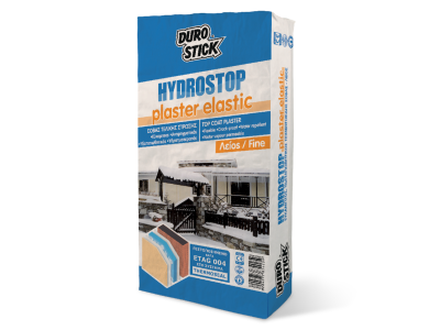 Durostick Hydrostop Plaster Elastic Λευκό 25Kg Εύκαμπτος Υδαταπωθητικός Σοβάς Λείος 
