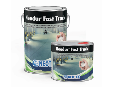 Neotex Neodur Fast Track Γκρι (RAL7035) 5Kg (A+B) Επαλειφόμενο Ταχυστέγνωτο Σύστημα Αλειφατικής Πολυουρίας
