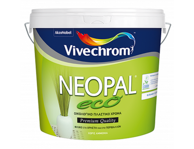 Vivechrοm Super Νeοpal Eco Λευκό 10Lt  Οικολογικό Πλαστικό χρώμα Ματ