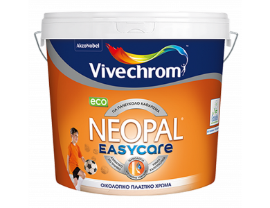 Vivechrοm Νeοpal Easycare Eco Λευκό 3Lt Πλαστικό Οικολογικό χρώμα Ματ