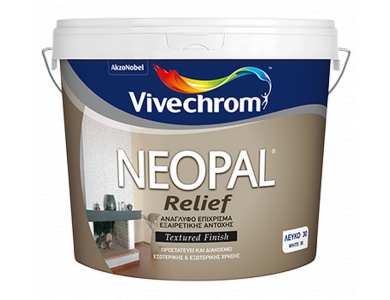 Vivechrοm Νeοpal Relief Λευκό 5Kg Ανάγλυφο Διακοσμητικό Επίχρισμα