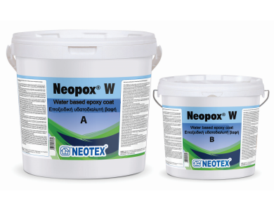 Neotex Neopox W Λευκό (RAL9010) 12Kg (Α+Β) Εποξειδική Υδατοδιαλυτή Βαφή  Δύο Συστατικών Ματ
