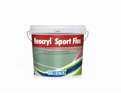 Neotex Neocryl Sport Flex Κεραμιδί (RAL3009) 12Kg Ειδική Βαφή για δάπεδα Γηπέδων και χώρων Αθλοπαιδιών