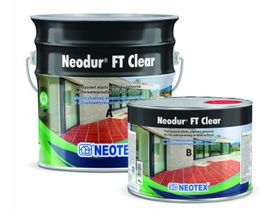 Neotex Neodur FT Clear Διάφανο 8Kg (Α+Β) Ταχυστέγνωτο Ελαστικό Βερνίκι Αλειφατικής Πολυουρίας