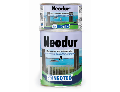 Neotex Neodur Γκρι Ral 7040 1Kg (Α+Β)  Πολυουρεθανική Βαφή Δύο Συστατικών για Μετάλλικές Επιφάνειες