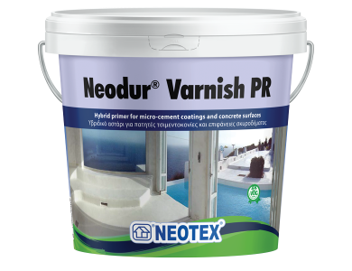 Neotex Neodur Varnish PR Διάφανο 10Kg Υβριδικό Υδατοδιάλυτο Αστάρι Αλειφατικής Πολυουρεθάνης