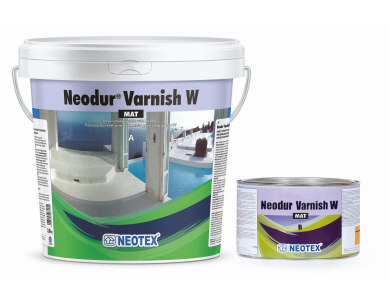 Neotex Neodur Varnish W Mat Διάφανο 9Kg (Α+Β) Πολυουρεθανικό Υδατοδιαλυτό Βερνίκι Δύο Συστατικών Ματ