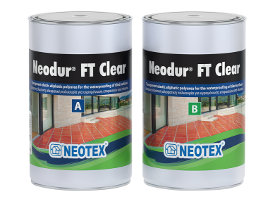 Neotex Neodur FT Clear Διάφανο 2Kg (Α+Β) Ταχυστέγνωτο Ελαστικό Βερνίκι Αλειφατικής Πολυουρίας