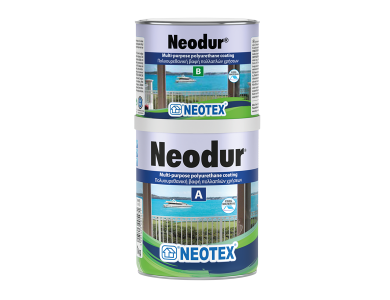 Neotex Neodur Γκρι Ral 7040 1Kg (Α+Β)  Πολυουρεθανική Βαφή Δύο Συστατικών για Μετάλλικές Επιφάνειες