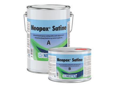 Neotex Neopox Satine Λευκό (RAL9003) 6Kg (Α+Β) Εποξειδική Βαφή Διαλύτου Δύο Συστατικών Σατινέ