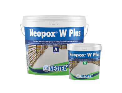 Neotex Neopox W Plus Γκρι (RAL7035) 12,5Kg (Α+Β) Εποξειδική Υδατοδιαλυτή Βαφή Δύο Συστατικών Σατινέ