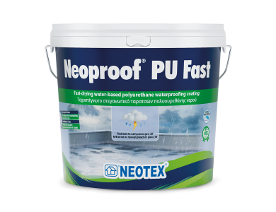 Neotex Neoproof PU Fast Λευκό 13Kg Ταχυστέγνωτο Στεγανωτικό Ταρατσών βάσης Πολυουρεθάνης Νερού