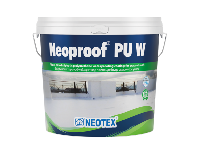 Neotex Neoproof PU W Λευκό 13Kg Στεγανωτικό Ταρατσών Αλειφατικής Πολυουρεθάνης Νερού