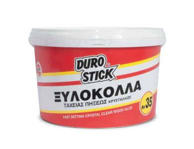 Durostick No35 Διάφανη 5Kg Ξυλόκολλα Ταχείας Πήξεως Κρυσταλλιζέ