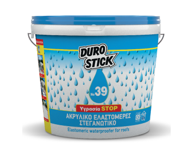 Durostick No 39 Λευκό 5Kg Ελαστομερές Στεγανωτικό Ταρατσών