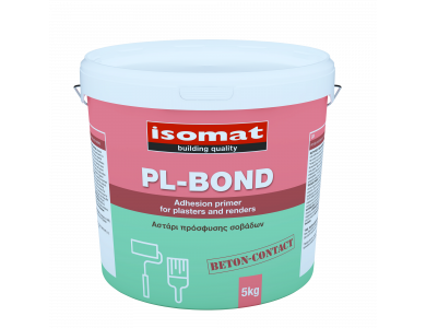 Isomat PL-Bond Ροζέ 5Kg Αστάρι Πρόσφυσης Σοβάδων για Λείες ή μη Απορροφητικές Επιφάνειες