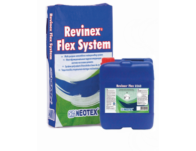 Neotex Revinex Flex System + U360 set 35Kg (Σκόνη 25Kg + Γαλάκτωμα 10Kg) για Υγρομόνωση Πριν την Επικόλληση Πλακιδίων