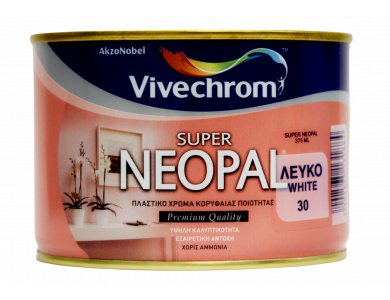 Vivechrom Super Neopal Λευκό 0,375Lt  Πλαστικό χρώμα Ματ