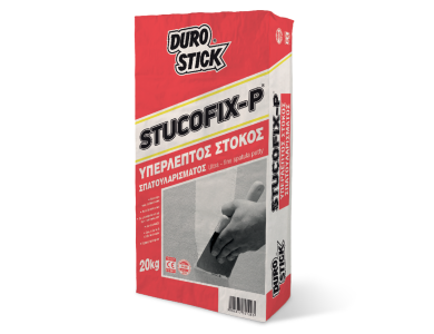Durostick Stucofix -P Λευκός 20Kg Υπέρλεπτος Στόκος Σπατουλαρίσματος 