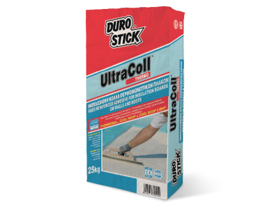 Durostick Ultracoll Thermo Λευκή 25Kg Ινοπλισμένη Κόλλα Θερμομονωτικών Πλακών 