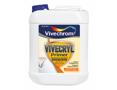 Vivechrom Vivecryl Primer Έγχρωμο 5Lt Σιλικονούχο Ακρυλικό Μικρονιζέ Αστάρι Νερού
