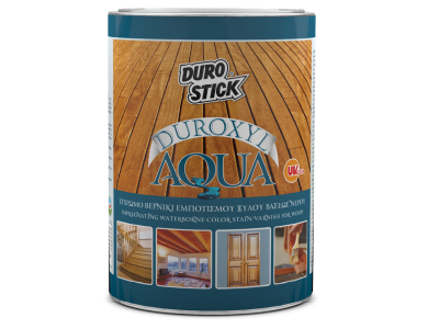 Durostick Duroxyl Aqua Άχρωμο (10) 0,75Lt Έγχρωμο Βερνίκι Εμποτισμού Ξύλου βάσεως Νερού